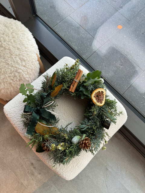 Handcrafted Christmas Wreath 35cm