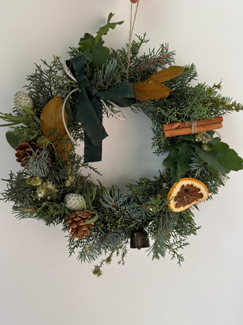 Handcrafted Christmas Wreath 35cm