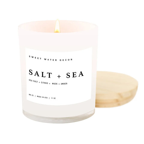 Soy Candle - White Jar -11oz