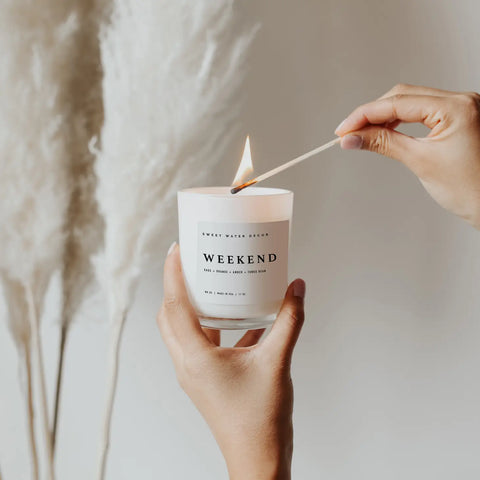 Soy Candle - White Jar -11oz